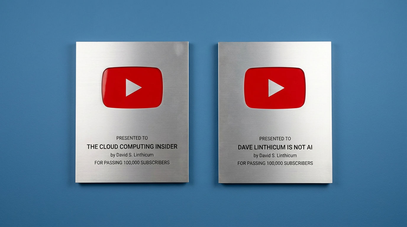YouTube 100K Subscriber Silver Play Button Award