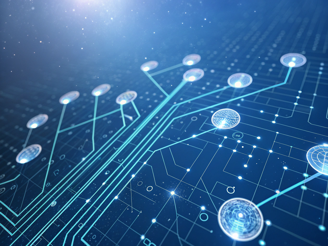 Neural network nodes representing artificial intelligence